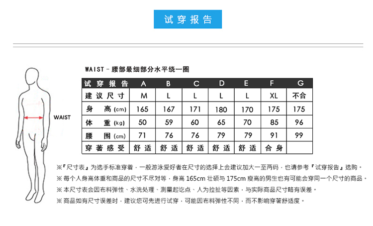 迈俄威madwave男士长版泳裤 条纹透气防晒速干五分泳裤M1433 01 4 Q1W