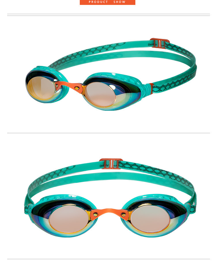 巴洛酷达DR.B系列电镀近视泳镜 抗雾 防水 防紫外线女士电镀泳镜#93590