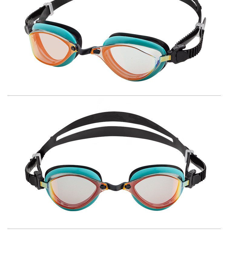 巴洛酷达Barracuda防雾防紫外线男女通用高清电镀泳镜#72710新款