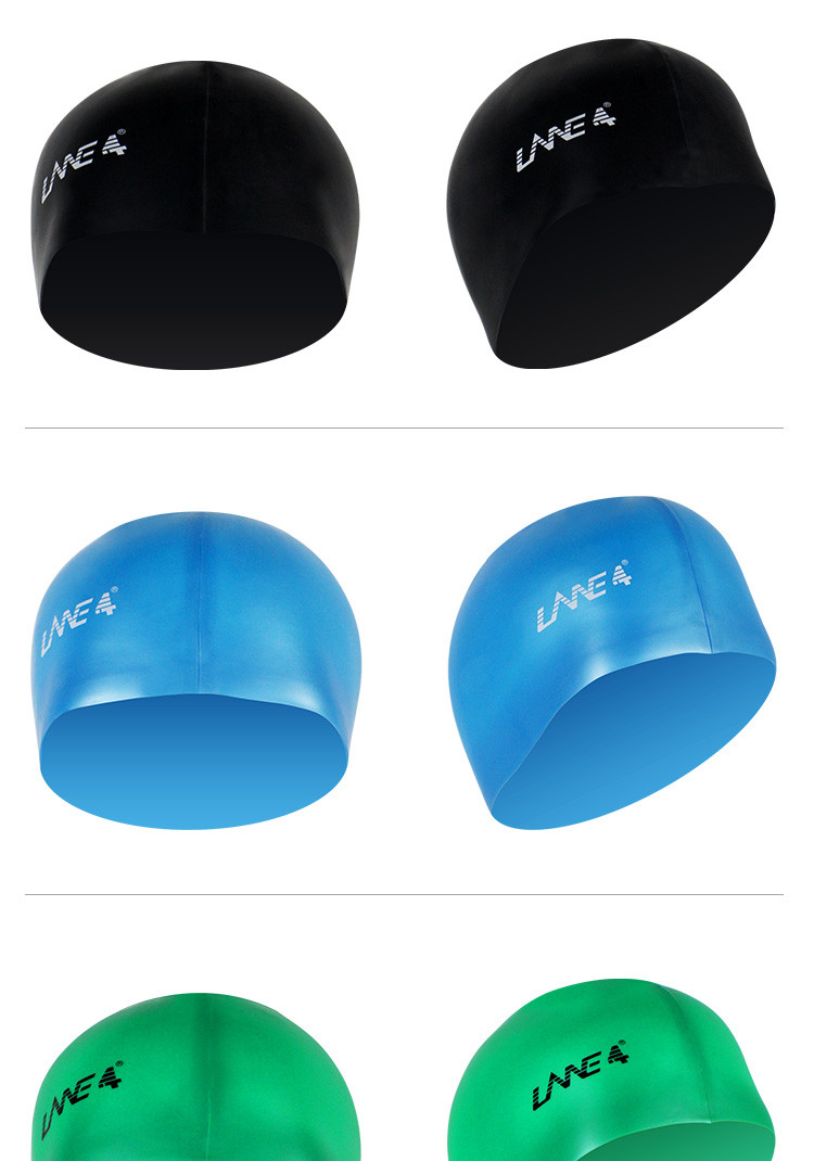 羚活LANE4品牌硅胶泳帽 男女通用 高弹性舒适贴合泳帽MJ040