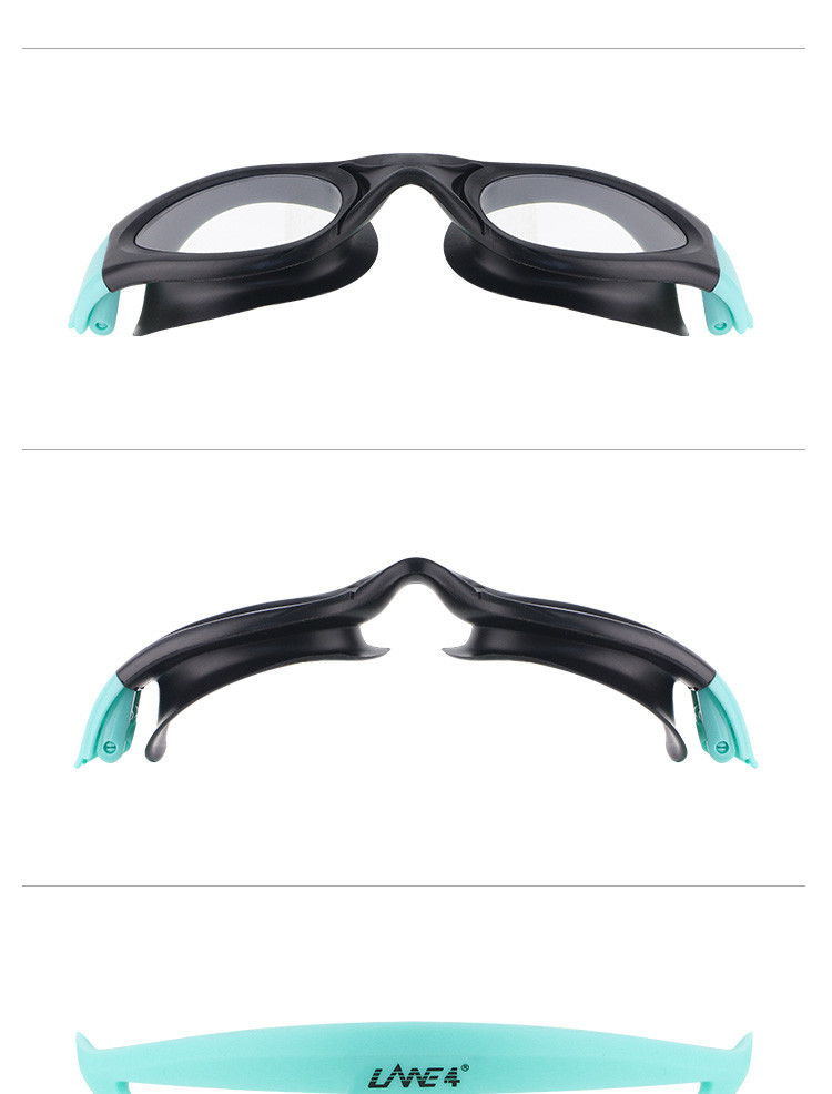 LANE4羚活新款青少年泳镜 7-15岁青少年适用 一体成型CP镜片防水防雾泳镜A954