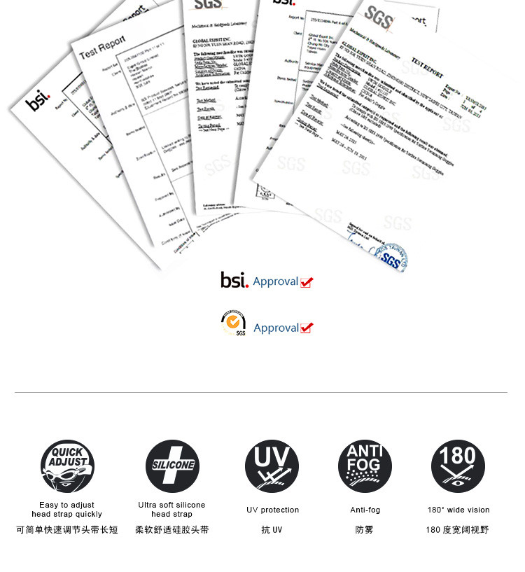 美国羚活LANE4  icompy系列电镀泳镜 男女通用 镀金镀橘防水抗紫外线泳镜VC-953