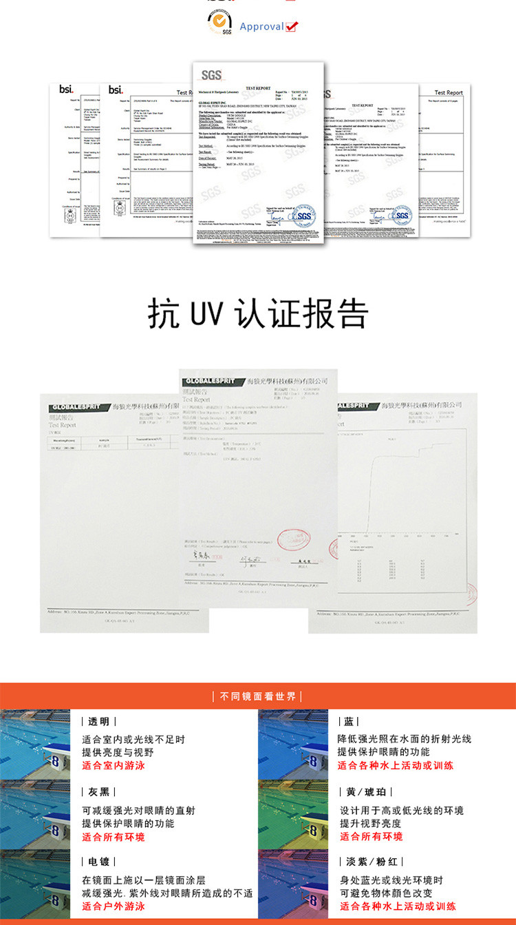 美国巴洛酷达Barracuda新款泳镜 抗UV 防雾 一体式泳镜#30935