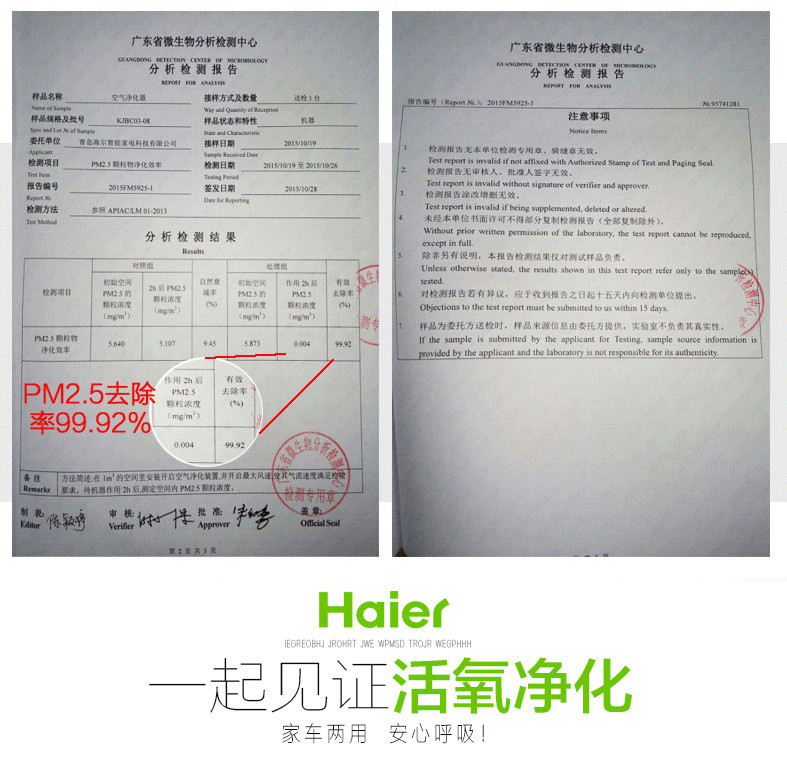 海尔/Haier 海尔小型车载空气净化器迷你桌面汽车除异味甲醛PM2.5除烟味 KJBC03-08