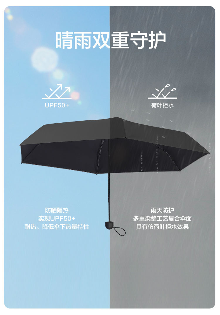 蕉下 蕉下 口袋系列五折伞 迷你晴雨伞