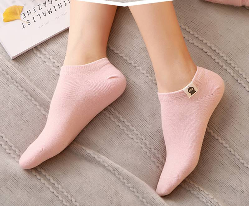 猫人 袜子女士夏季薄款棉袜浅口短筒韩国可爱短袜子