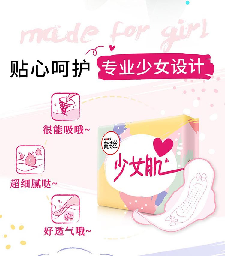 高洁丝/Kotex 丝薄棉柔组合58片卫生巾240mm6片*7+280mm8片*1+420mm4片*