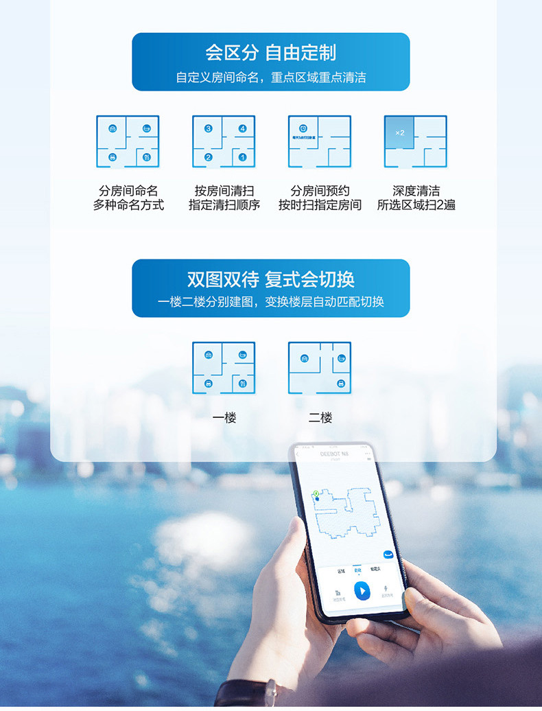 科沃斯/Ecovacs 科沃斯（Ecovacs)智能扫拖擦地一体机 N8