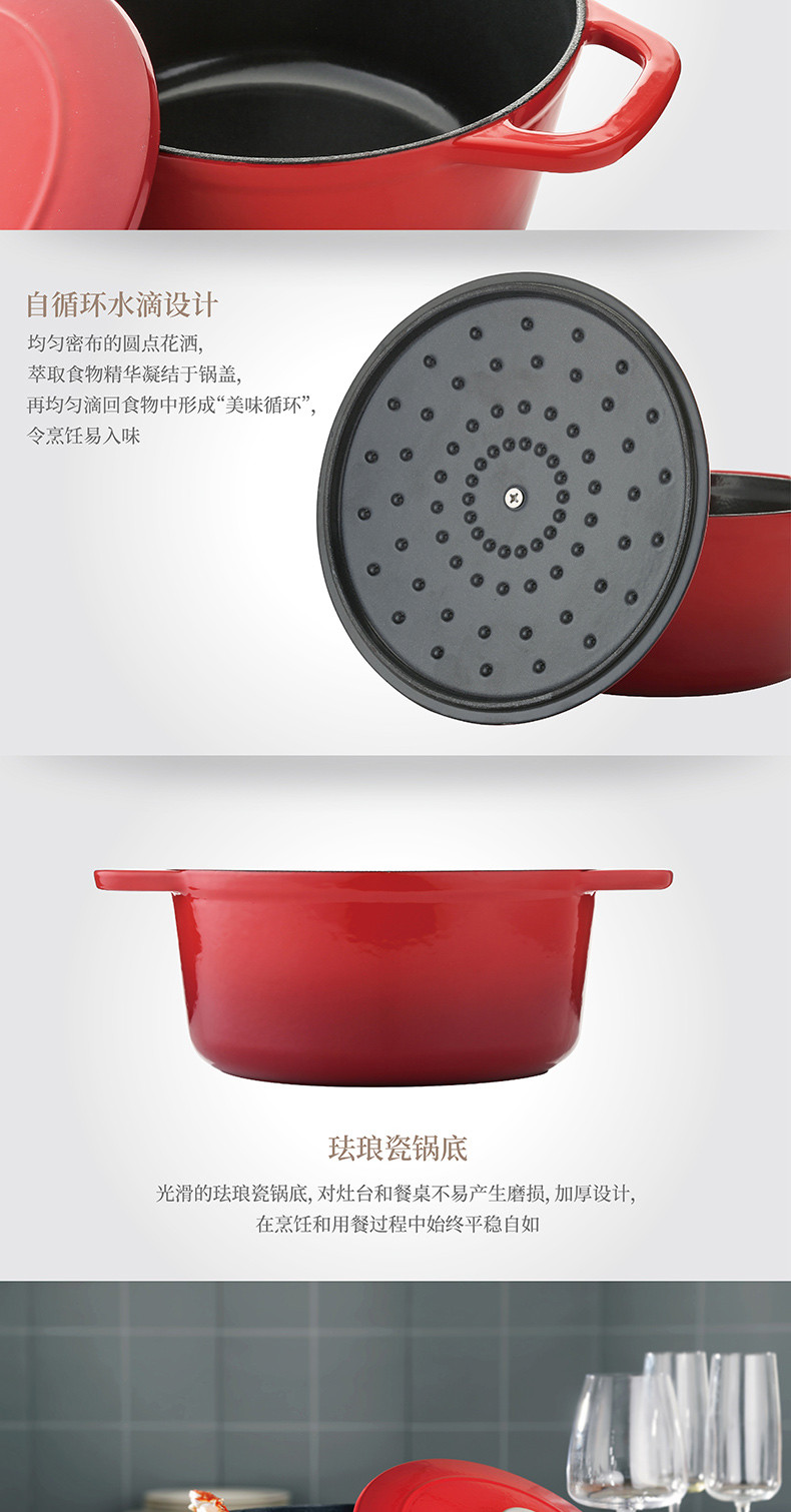 双立人/ZWILLING 双立人/ZWILLING 24cm珐琅铸铁锅 40202-020