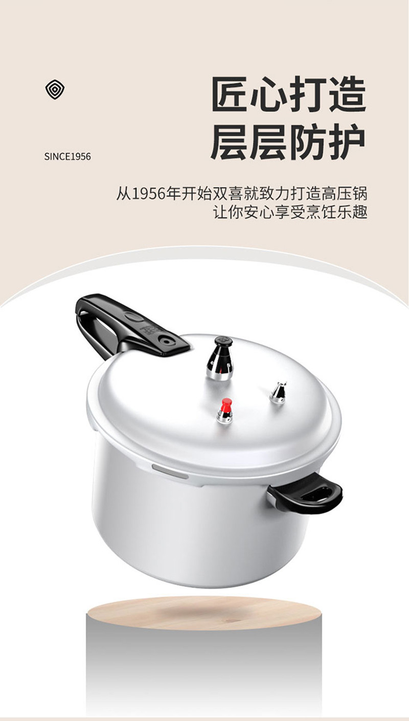 双喜 压力锅高压锅燃气电磁炉通用22cm  LM-02AF22