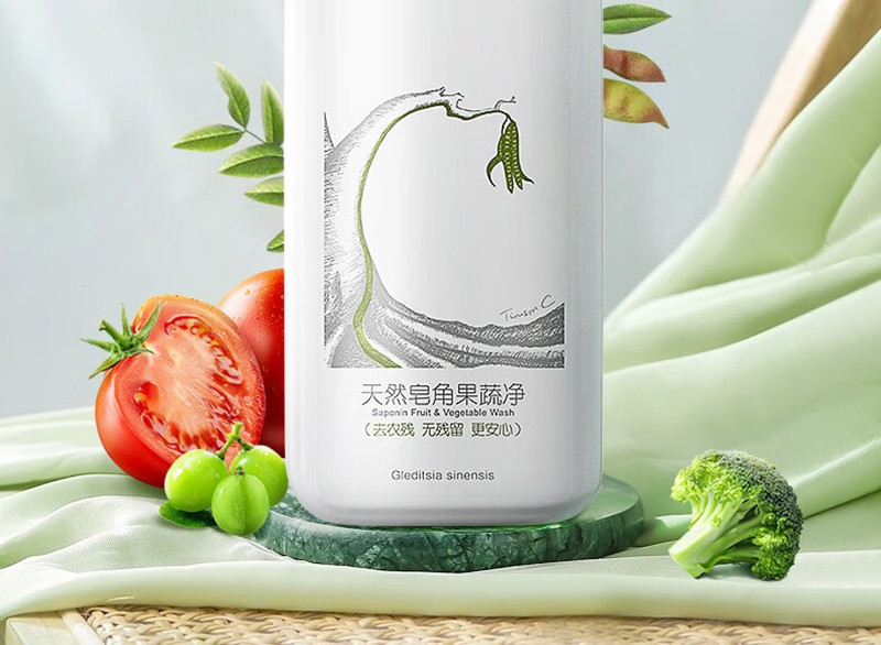 蒂姆森 天然皂角果蔬净520ml*1瓶