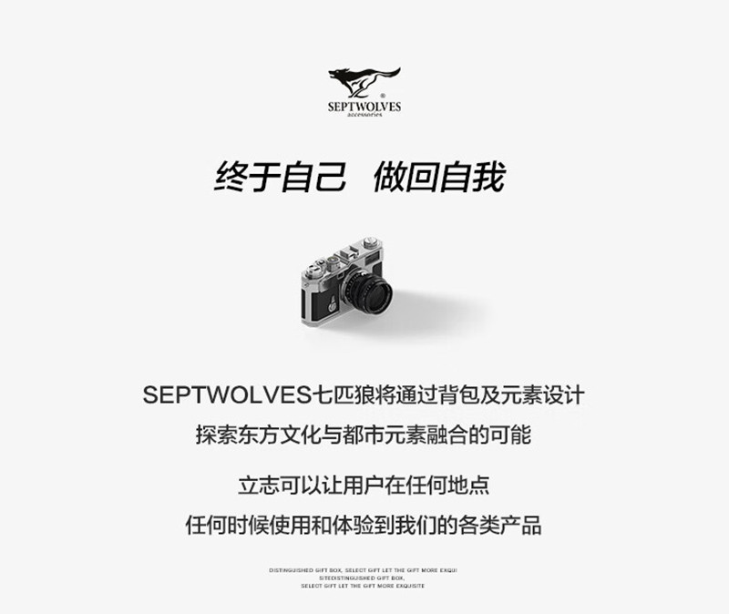 七匹狼（SEPTWOLVES） 双肩包电脑包商务大容量背包CD021718-1