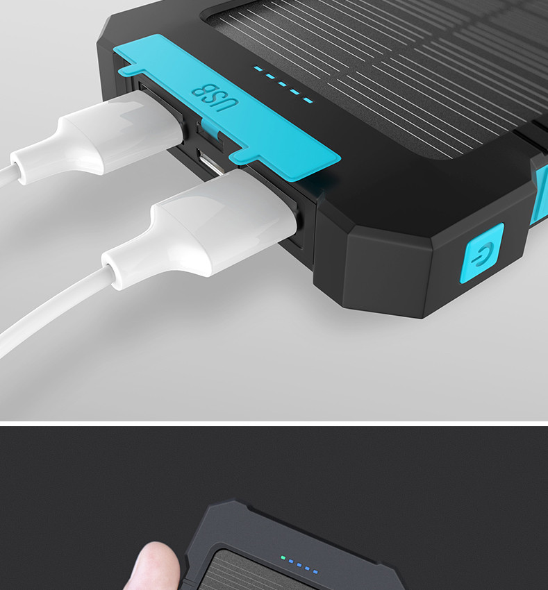 新生代户外太阳能充电设备移动电源 聚合物手机通用 有光就有电 走遍天下都不怕