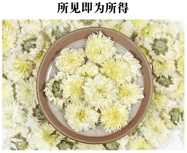 【邮政扶贫】菊花500g贡菊特杭级白菊火胎下菊菊花茶散装