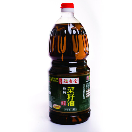 【福庆全】 百年福庆全纯特菜籽油1.75升 非转基因 浓香 古法压榨 传统工艺制作
