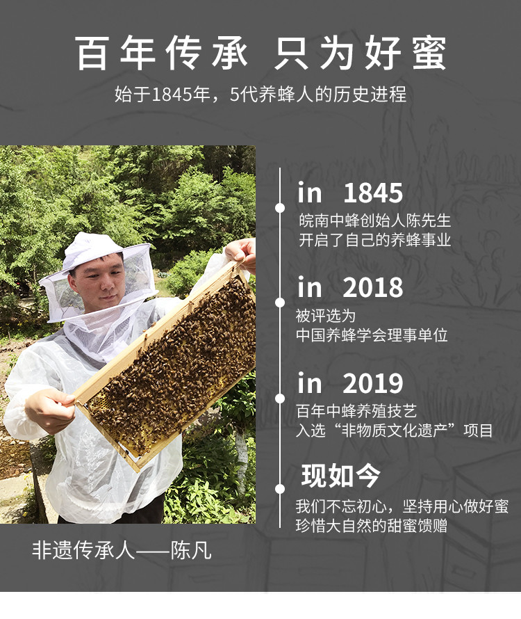谷岚山 【消费帮扶】泾县谷岚山蜂蜜  高山森林土蜂蜜  250g