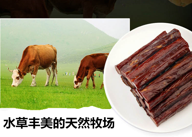 【阜新扶贫馆】东北炭烤牛肉干手撕风干牛肉独立包装原味香辣孜然零食小吃非内蒙