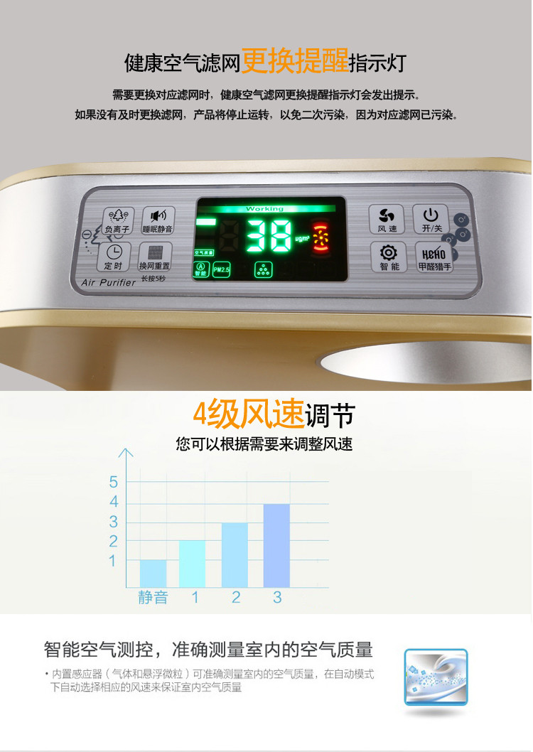 荣事达/Royalstar空气净化器RS-JC118R（仅限焦作地区积分兑换）