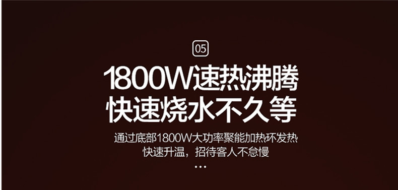 美的/MIDEA 电热水壶 真空保温1.5L家用电热水壶304不锈钢一体式烧水壶 VJ1502a