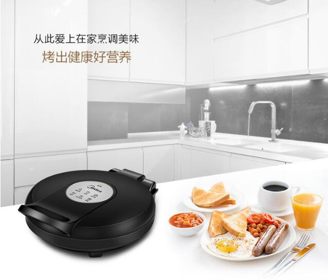 美的/Midea 双面悬浮煎烤机家用电饼铛 JHN30E 黑色