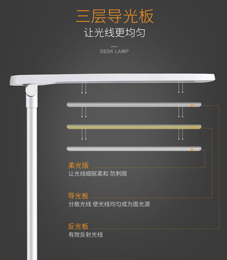 久量  （DP）LED直插台灯宿舍学习灯卧室床头灯DP-1042