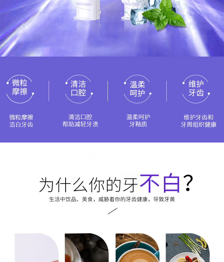 【限量】双重净白小苏打牙膏*3支