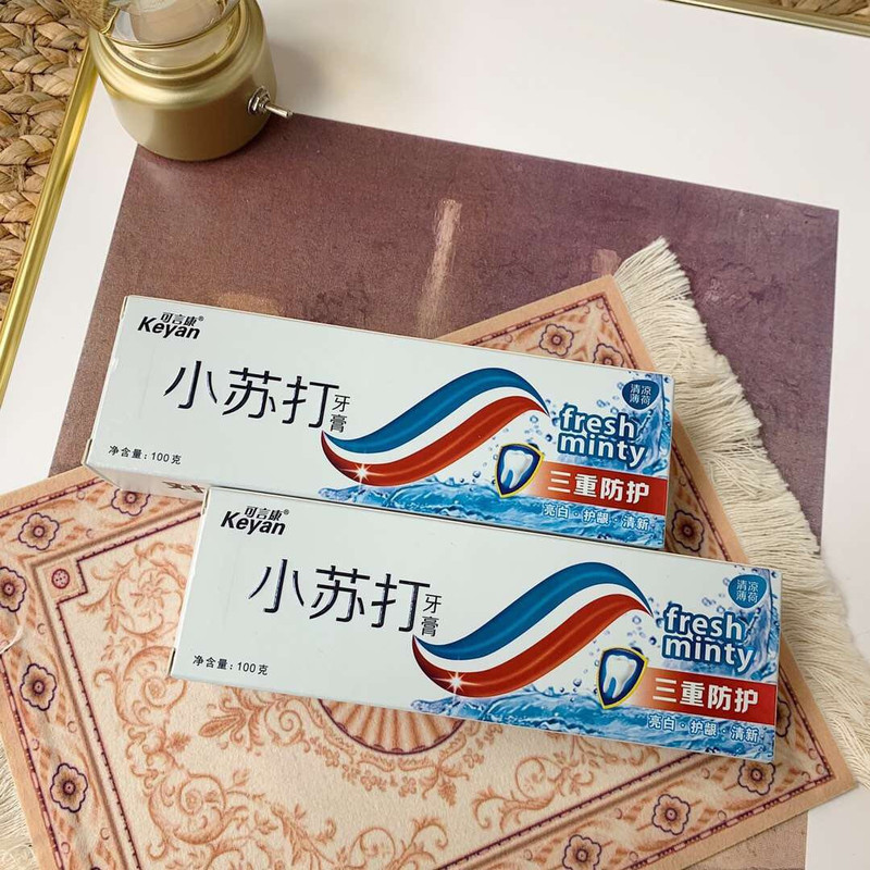 可言康 小苏打牙膏 100g/180g 清新口气 呵护牙齿