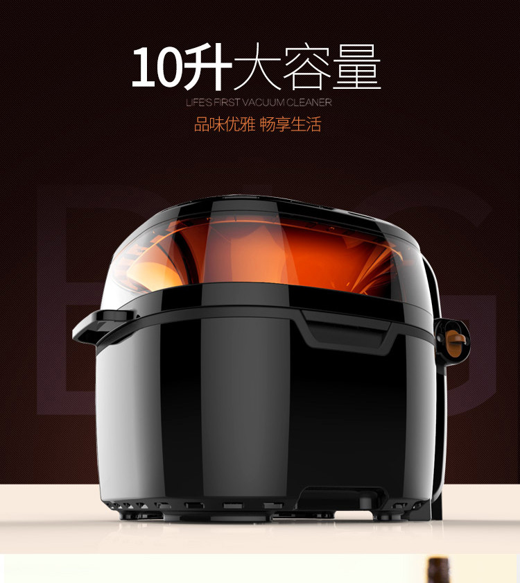 利仁10升大容量空气炸锅电炸锅家用全自动智能无油无烟空气能烤箱