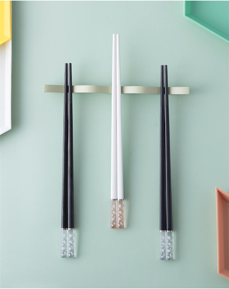 双枪（Suncha） 雪花筷合金高颜值轻奢风日式网红透明创意个性家用防滑合金筷