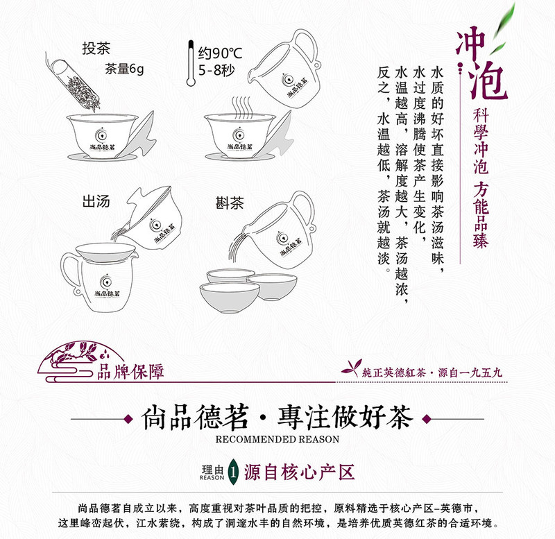 尚品德茗 【德】尚品德茗100g德罐装英德红茶英红九号