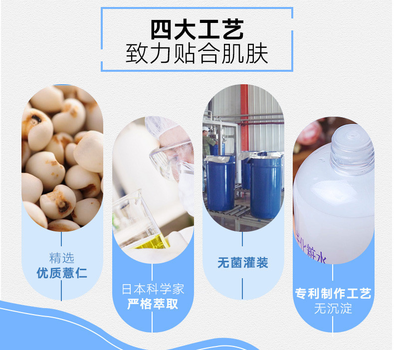 日本 薏仁（Naturie）柔肤薏仁水 500ml/瓶 大容量(新版) 保湿爽肤化妆水 细致毛孔 控