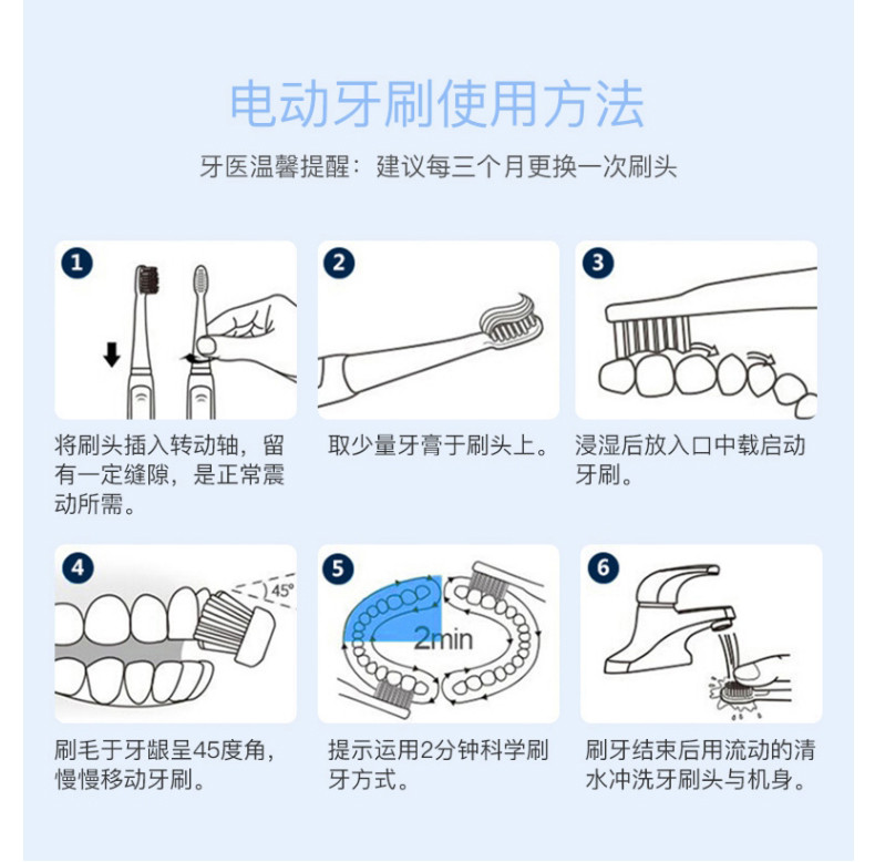 超人 成人电动牙刷情侣款家用软毛声波震动洁牙智能全自动多档模式便携旅行装RT710