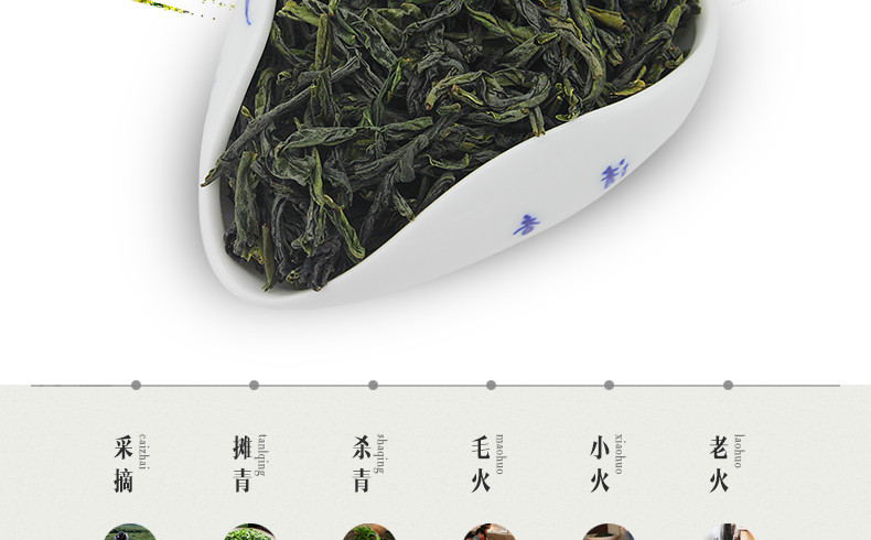 龙合 新茶春茶安徽原产一级6安瓜片手工绿茶250g罐装精品茶叶