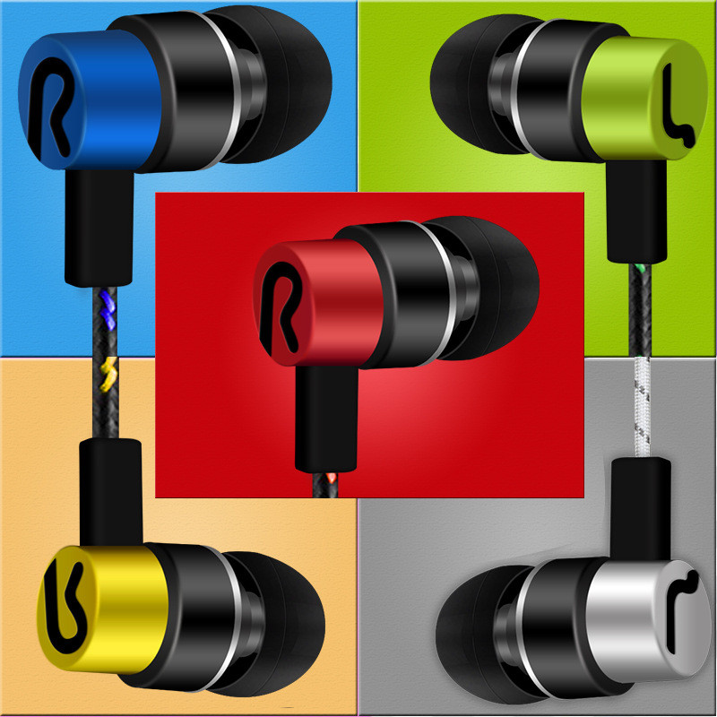 拉威斯 手机电脑mp3耳机通用耳塞式入耳式带麦克风语音线控耳机【颜色随机】
