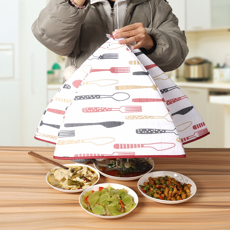 美之扣 家用饭菜保温罩盖菜罩菜罩子防尘罩折叠餐桌罩bwz2