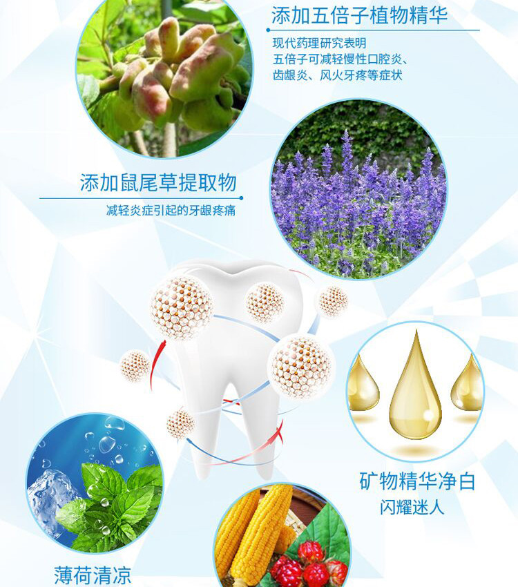 舒客+  青竹晶盐牙膏120g+防蛀亮白牙膏120g 清新口气（2支装）