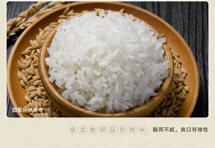 金龙鱼 御品珍珠米 梗米 东北大米家庭装 煮粥蒸米饭专用大米5kg