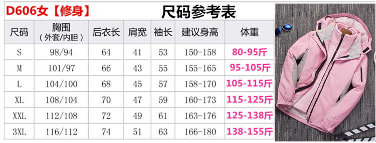 城徒 户外秋冬季冲锋衣男女三合一两件套可拆卸加绒加厚潮牌西藏登山服