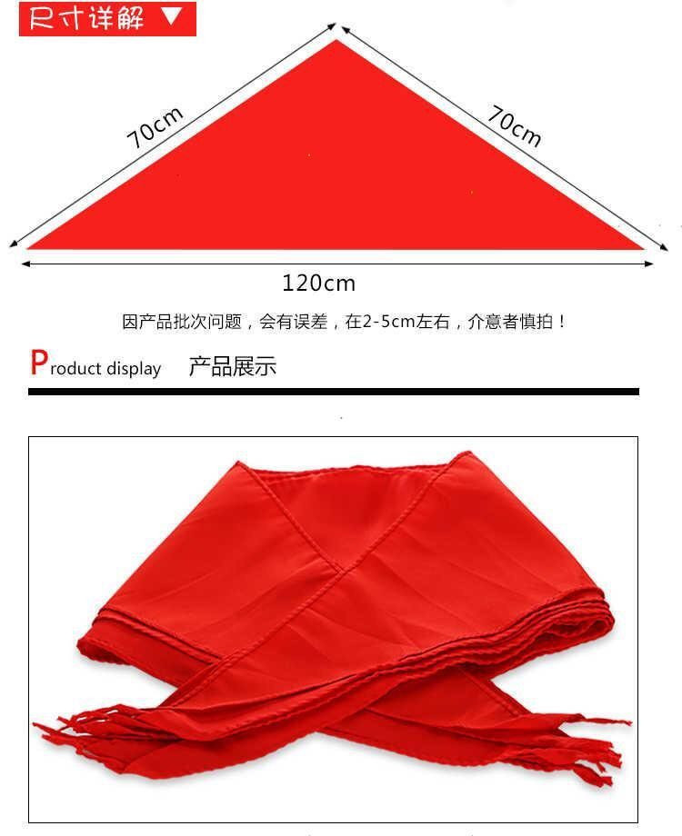 正彩（ZNCI）小学生少先队员红领巾 布质柔软1.2米大号红领巾批发学生用品 10条装