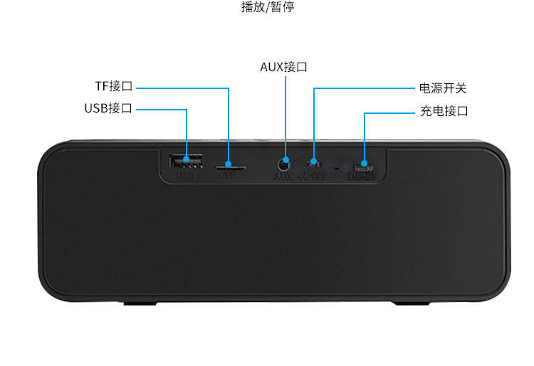 亨酷 无线蓝牙音响迷你重低音双喇叭小型音响家用户外大音量低音炮