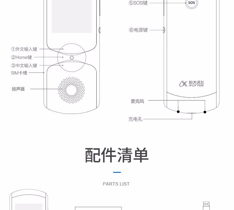 科大讯飞/iFLYTEK 翻译机2.0翻译器离线翻译棒方言翻译笔 easytrans