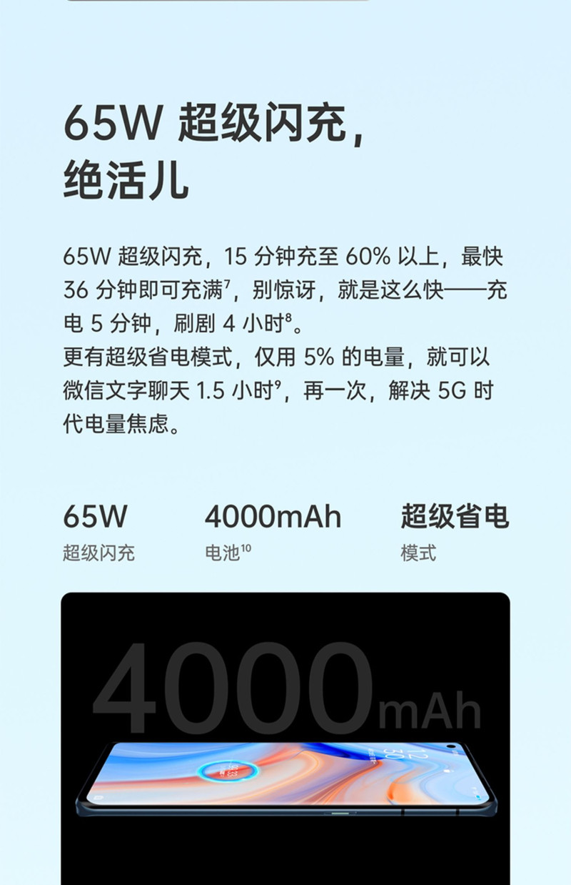 OPPO Reno4 Pro 5G双模旗舰拍照智能手机65W闪充超清夜景视频 拍出新夜色