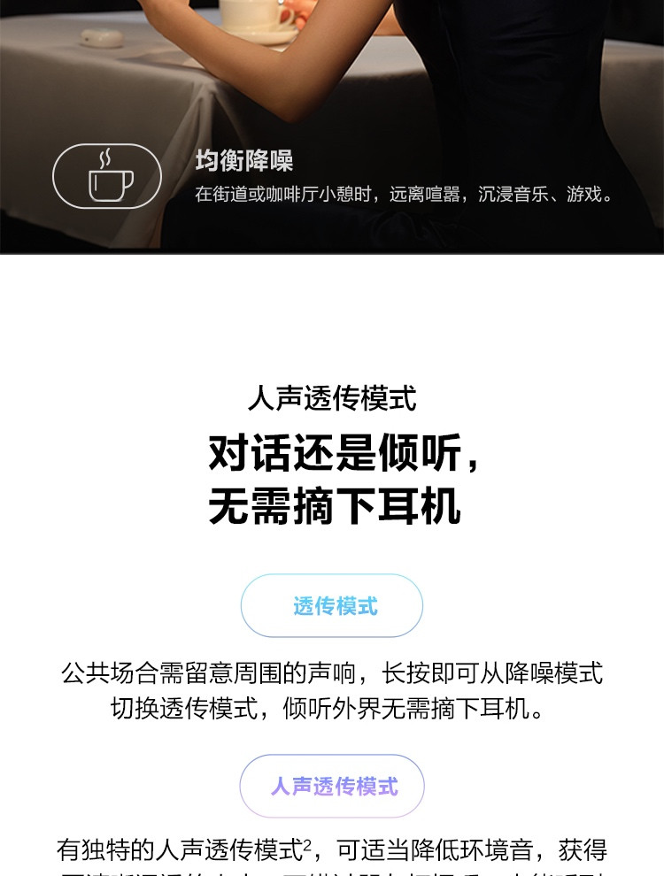 华为/HUAWEI FreeBuds Pro 主动降噪真无线 蓝牙耳机入耳式耳机 无线充电版