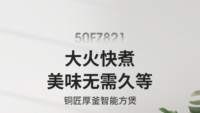 【年货大促直降】九阳/Joyoung 电饭煲电饭锅5L智能预约家用电饭煲F-50FZ821