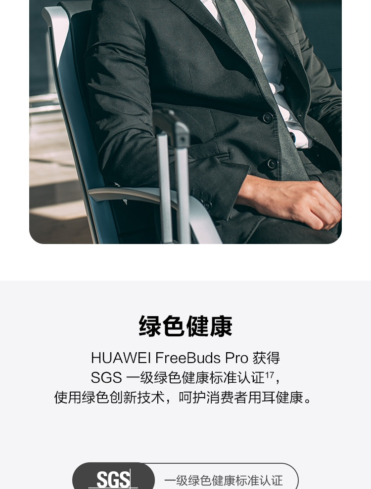 华为/HUAWEI FreeBuds Pro 主动降噪真无线 蓝牙耳机入耳式耳机 有线充电版