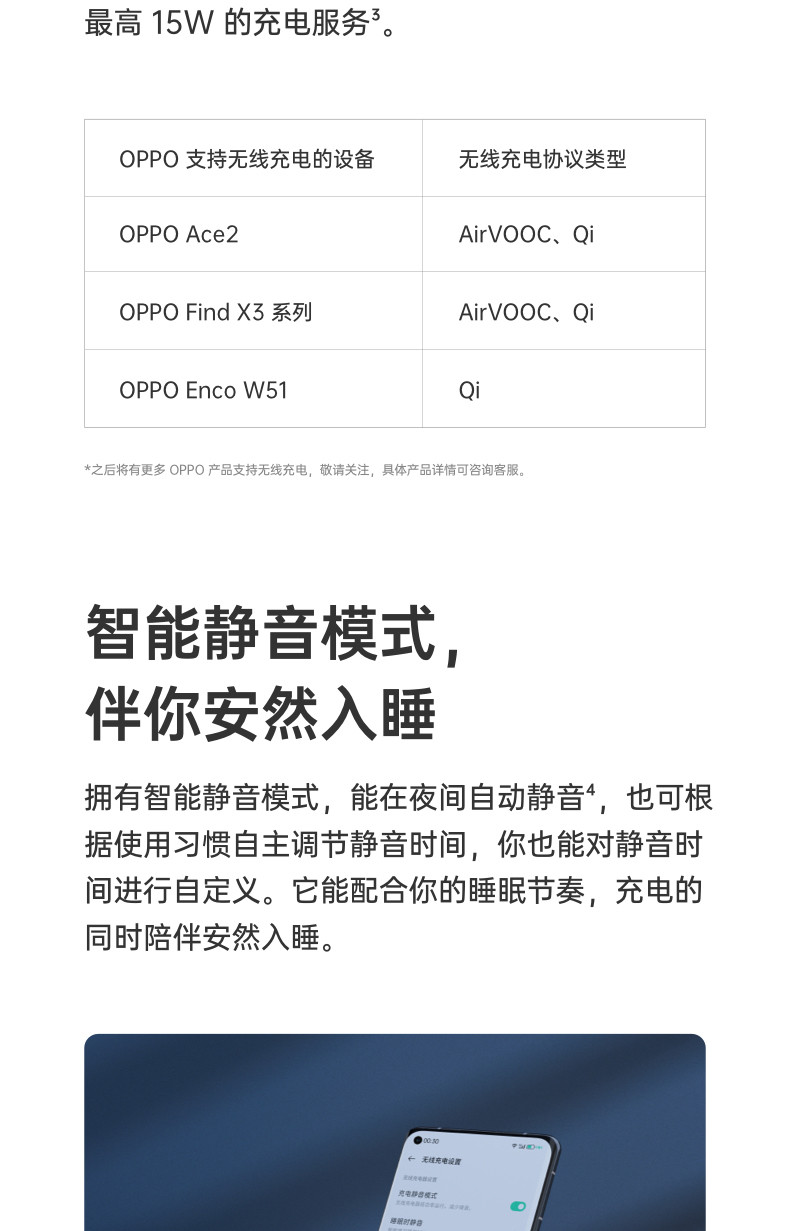 OPPO 原装无线闪充充电器 45W无线快充 手机耳机通用 充电器 支持AirVOOC