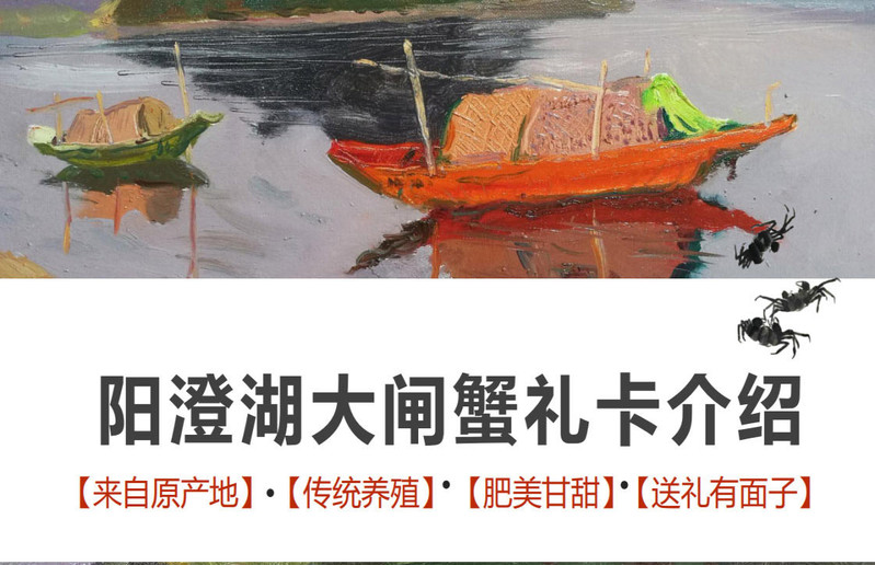 蟹皇仔 祥瑞卡4公4母 阳澄湖大闸蟹 公蟹4.0两、母蟹2.8两