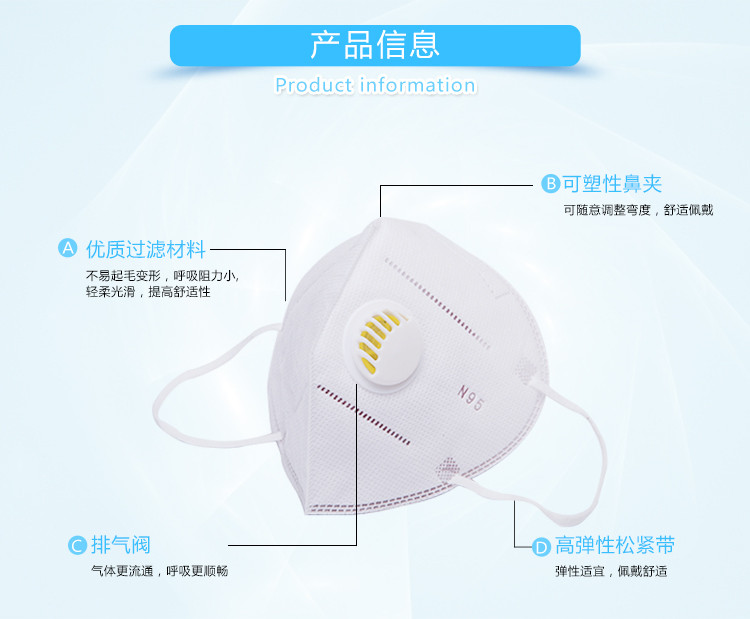   沐舒灭菌型防雾霾成人蝶形口罩