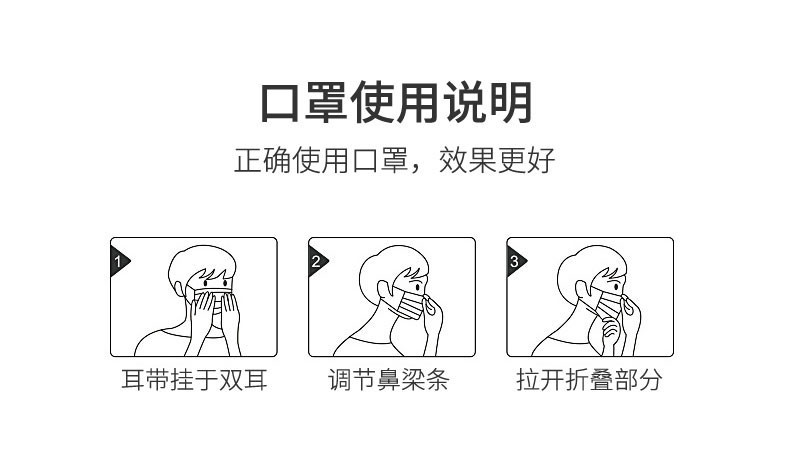 儿童防护口罩非医用50枚