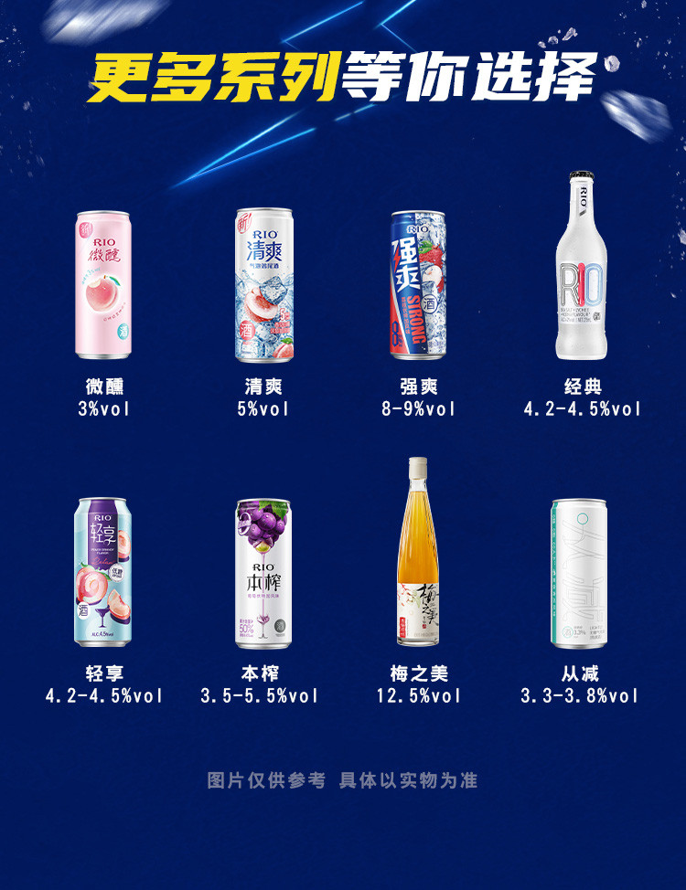 锐澳 RIO强爽8度4口味鸡尾酒330ml*8罐